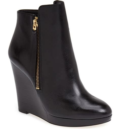 michael kors clara wedge boot|Michael Kors denim wedges.